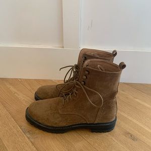 Brown Lace Up Boots